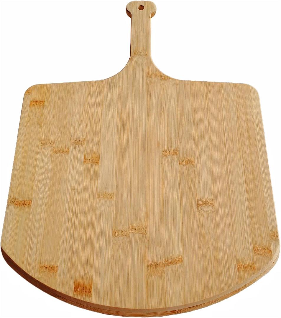 Pizza Board Pizza Peel Bamboo Pizza Cutting Board20 X16 Wood Pizza Serving Board For Kitchen Charcuterie Board (16inch, 02)