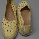 HEAWISH Women’s Ballet Flat Daisy Round Toe Dress Shoes Casual Slip On Rope Loafer (Size 7)