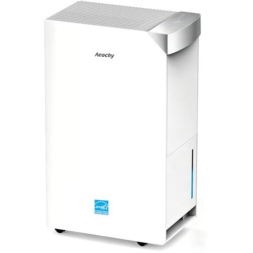 AEOCKY 5000Sq.Ft Energy Star Version 6.0 Dehumidifier for Basement
74Pint/D Dehumidifier with Drain Hose for Basement, Home, Bedroom, Bathroom, Intelligent Humidistat