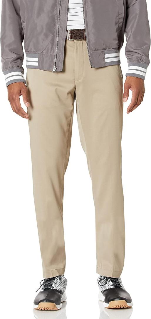 Amazon Essentials Men's Slim-Fit Stretch Golf Pant (42W x 30L, Khaki Brown)