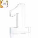 10" Acrylic Charcuterie Letters Fillable Tray, Reusable Alphabet Number Shaped Serving Plates for Charcuterie Board, Display Fruit, Candy, Cake, Party Decor, Birthday, Anniversary (1）