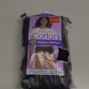 Amazon Essentials Women's Cotton High Leg Brief Underwear, Breathable, Pack of 6, Black, X-Large