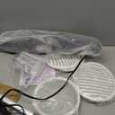 Scrub and Steam Mop with LED Headlights, All-in-One Hard Floor Cleaner Rotating Mop, 6 Cleaning Pads, Swivel Steering, Cable Holder & XL Water Tank