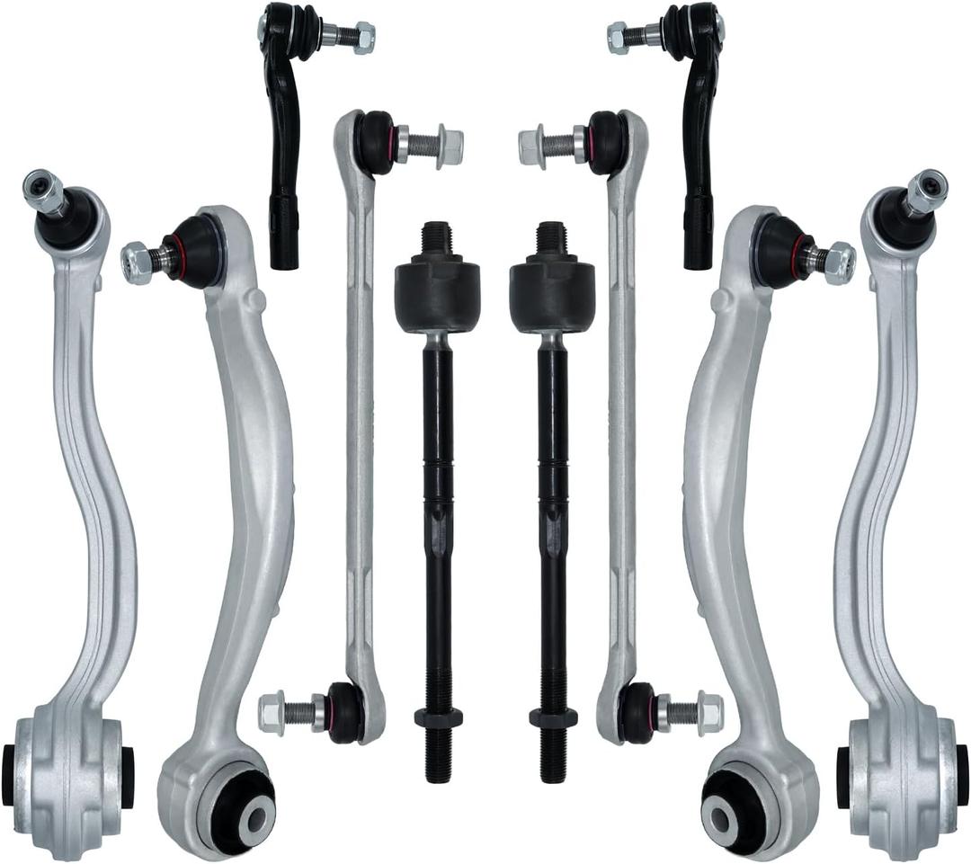 10Pcs Suspension Kit, Front Lower Control Arm w/Ball Joint Fit for Mercedes-Benz C250 2012-2015 C300 2008-2011 C350 2008-2015 E350 2010, Replace CMS10131 CMS10130