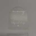 In Loving Memory Acrylic Wedding Sign Memory Table Sign for Wedding Wedding Signs for Ceremony Modern Calligraphy Arch Acrylic Table Top Sign for Wedding Reception and Event Party Table