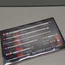 BILITOOLS Wobble Extension Set, 9 PCS 1/4", 3/8" and 1/2" Drive Ratchet Extension Set Flexible, Cr-V Steel
