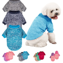 3 Pack Dog Sweater, Dog Sweaters for Small Dogs, Warm Soft Pet Clothes for Puppy, Medium Large Cat, Dogs Girl or Boy, Dog Shirt for Winter Christmas (Grey+Navy+Blue, XX-Small) Pack of 2