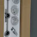 Ralbay Vintage 3 Light Vanity Light Fixture Industrial Chrome Bathroom Light Fixtures Over Mirror Clear Glass Chrome Vanity Light for Bathroom Wall Lighting Fixtures Over Mirror