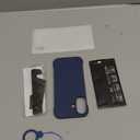 GRECAZO Magnetic Slim Case Fit for iPhone 17 Phone Case 6.3"(2025) Ultra-Thin Lightweight Durable Frameless Matte Hard for MagSafe Cover Case with Pull Ring Shockproof Non Slip Rope-Blue