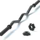 47" EZ Curl Bar Weight Lifting Bar, 1-inch Curling Bars for Weight lifting