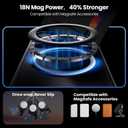 WSKEN for iPhone 16 Pro Wallet Case with Stand-RFID 2 Card Holder Slot Hidden Kickstand Compatible with MagSafe Strong Magnetic PU Leather Slim Shockproof Phone Cover,Black