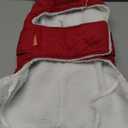 KYEESE Dog Coat Thick Pets Clothes with Pocket Waterproof Dogs Jacket with Fleece Lined Windproof Dog Coats for Small Dogs Soft Pet Sweater for Cold Weather Warm Pet Winter Puffer Coat with Leash Hole, XL