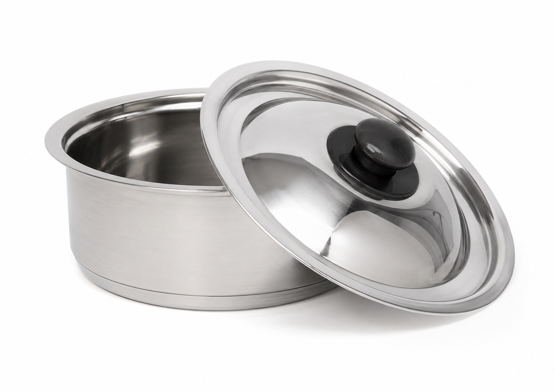 Metal Pot With Clear Lid 