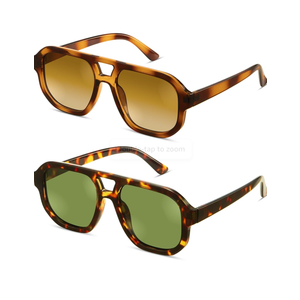 livho Trendy Polarized Square Aviator Sunglasses Women Men Square Eyewear Frame, Retro Sun Glasses for Women Men 2025 Shades