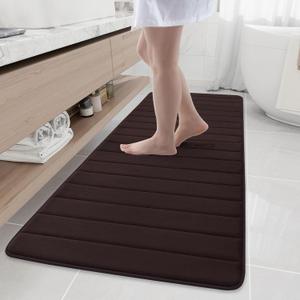 Memory Foam Bath Mat 70 x 24, Ultra Soft Absorbent Bathroom Rugs