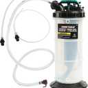 OEMTOOLS 24937 Pneumatic/Manual Fluid Extractor, 1.5 Gallon (6L) Oil Extractor Pump, For Coolant, Transmission, and Power Steering Fluid, 2 Dipstick Adapters, 5ft Hose