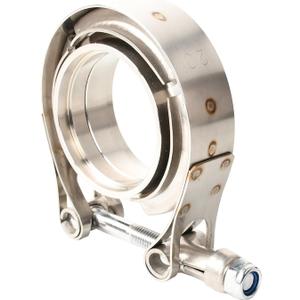 T304 Stainless Steel 2'' Inch V Band Bolt Clamp With Male Female Flanges Assembly For Exhaust System,Turbocharger,Exhaust Clamp 1PC