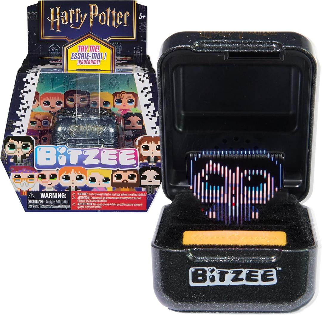 Wizarding World Harry Potter, Bitzee Interactive Toy with 20 Characters Inside, Great for Easter Gifts, Digital Pet Reacts to Swipes, Tilts & Taps (Black)