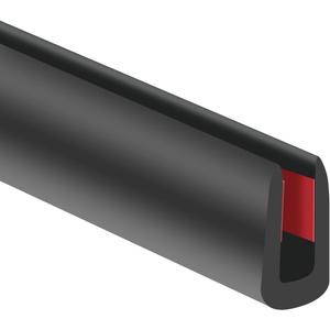 EPDM Rubber Edge Trim, 1/8" Self Adhesive, Black, 20Ft, Fit for 3/32"-5/32" Width Edge, Weather Resistant, Easy to Cut, Bend, Install and Remove