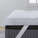 QUEEN ROSE Mattress Topper Queen, Extra Soft Pillow Top Mattress Topper Queen for Firm Bed, Thick Baffle Box Cooling Cloud-Like Down Alternative Filled, Back Pain Relief, White