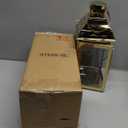 JHY DESIGN 15" H Stainless Steel Decorative Candle Lanterns with Tempered Glass Vintage Elegance for Indoor Outdoor Events Parties and Weddings(Gold)