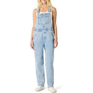 Amazon Essentials Women's Medium Stretch Denim Relaxed-Fit Straight Leg Overalls XL