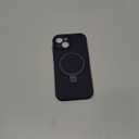 Designed for iPhone 15 Case with Magnetic Invisible Stand Compatible with Mag-Safe Military Drop Tested Shockproof Silicone Phone Case for Women Men 6.1'', Purple