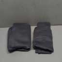 BGment Short Blackout Curtains 36 Inch Length - Room Darkening Drapes with Rod Pocket Thermal Insulated for Rv Bathroom Bedroom Windows, Dark Grey, 2 Panels, 42 x 36 Inch