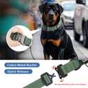 Heavy Duty Dog Collars for Medium and Large Dogs - Adjustable, Chew Proof Nylon Collar with Metal Quick Release Buckle and D-Ring for Dog Tags (Dark Green, M) (M(1''Width, Fit 11''-15''))