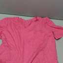 JomeDesign Summer Tops for Women Short Sleeve V Neck Shirts Side Split Loose Casual Tunic Tops size M