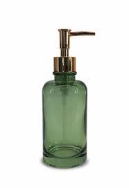 Splash Home Ponta Glass Soap Dispenser- Gree