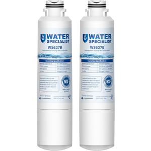 Waterspecialist DA29-00020B Replacement for Samsung Water Filter DA29-00020B, HAF-CIN/EXP, DA29-00020B-1, HDX FMS-2, RS25J500DSR, RF28HMEDBSR, RF263BEAESR, RF4287HARS, DA97-08006A-1, 2 Filters (2 Count (Pack of 1))