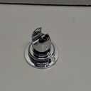 BOPai Suction Cup Shower Head Holder for Handheld Shower  No Drill, For Smooth Surfaces Only, Vertical Mount Only, Chrome