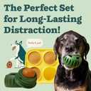 WOOF Pupsicle Dog Treat Toy with Silicone Treat Tray for Dogs 25-75 lbs
