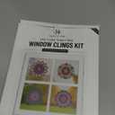 Hula Home Stained Glass Mandala Art Kit - DIY Window Clings with Markers, 10 Suncatchers - Perfect Hobby for Adults, Kids, Teens & Seniors - Ideal Gift for Beginners, Women & Elderly