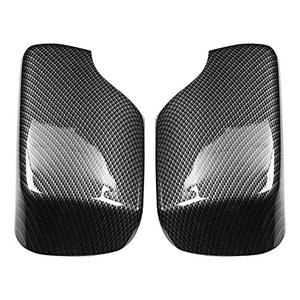 Carbon Fiber Texture Rearview Mirror Cover - Glossy Finish, Installation for E46 1998-2005 - Scratch & Protection