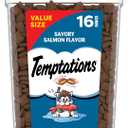 Temptations Cat Treats Classic Crunchy and Soft Cat Treats, Savory Salmon Flavor, 16 oz. Tub (EXP 09/12/26)