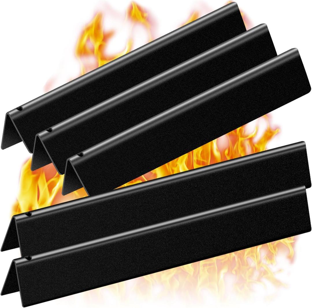 Flavorizer Bars 22.5 Inch for Weber Spirit Grill Parts Genesis Silver Gold B C Grill Parts, Spirit 300 320 330 E310 Grill Parts with Side Control, 5 PCS Genesis Grill Parts for Weber 7536 7537