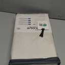 100% Blackout Shield Linen Blackout Curtains for Bedroom 84 Inches Long, Back Tab/Rod Pocket Living Room Drapes, Thermal Insulated Blackout Curtains 2 Panels Set, 50" W x 84" L, Cream