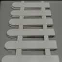 2Pcs Picket Fence for Garden, White Garden Fence, Plastic Picket Fences Panels with Bases, DIY Christmas Landscape Border for Flower Beds, Pathways, Yard, Wedding Decor, 19.65 x 11.79 inch