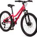 Schwinn High Timber Mountain Bike for Adult Youth Men Women Boys Girls, 24 to 29-Inch Wheels, 7 or 21-Speeds, Front Suspension, Aluminum and Steel Frame Options