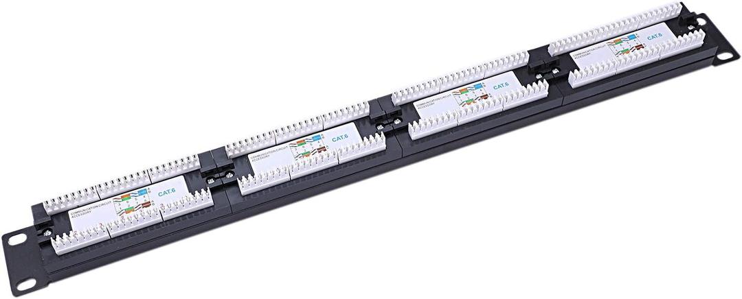 UTP 24 Port Rj45 Patch Panel Rack Cable Wall Mounted Bracket Connector Rack Tool Ethernet LAN Network Adapter CAT6