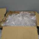 BESTSTAR 36 Pcs 12 oz Plastic Clear Ribbed Glasses, Origami Ripple Disposable Champagne Glasses Elegant Whiskey Glasses Ideal for Weddings, Bars, Christmas, Halloween, Pool Party, Daily Use