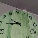 Wall Clock, Modern Wall Clocks Battery Operated, Silent Non Ticking Clock Decorative for Living Room, Office, Home, School (Light Green)
