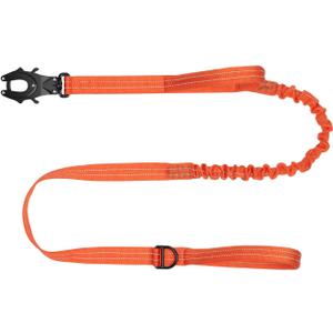 ICEFANG Tactical Dog Leash,K9 Training Walking Bungee Lead with 2 Control Handle,Heavy Duty Quick Release Metal Clasp,for Medium Large Breed (Reflective Orange, 6 FT)