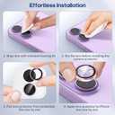 Xfilm for iPhone 17 Camera Lens Protector 16-Facet, Individual Metal with 9H Hardness, Scratch-Proof Camera Screen Protector, Stylish Accessories, Case Friendly (Pink)