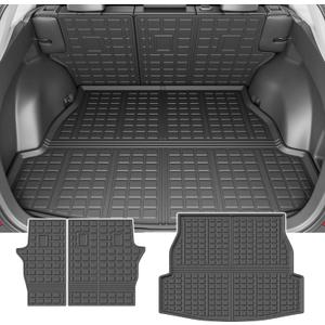 powoq Cargo Mat Compatible with 2019-2025 Toyota RAV4 Backrest Mat Cargo Liner Trunk Liner Replacement for 2019-2024 2025 Toyota RAV4 Accessories