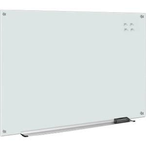 Amazon Basics Glass Dry-Erase Board, Magnetic Frameless Whiteboard, 48W'' x 36H''
