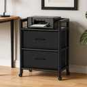 Glosen 2 Drawer File Cabinet with 26''