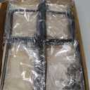 4 Pack String Light Poles for Outside, Thickened Metal Christmas Lights Hanger Pole Outdoor with Fork, Lighting Hanging Post Accessories for Patio Decor Garden Backyard Yard Outside Decorations